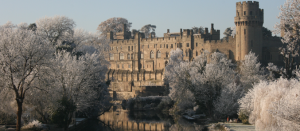 View of Warwick Castle across the River Avon