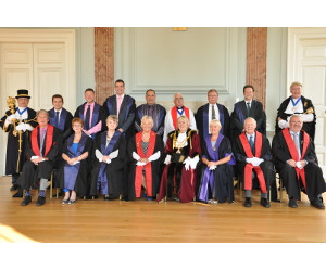 All of the Councillors in their robes of office