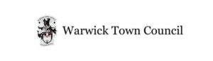 Banner: coat of arms plus the words "Warwick Town Council"